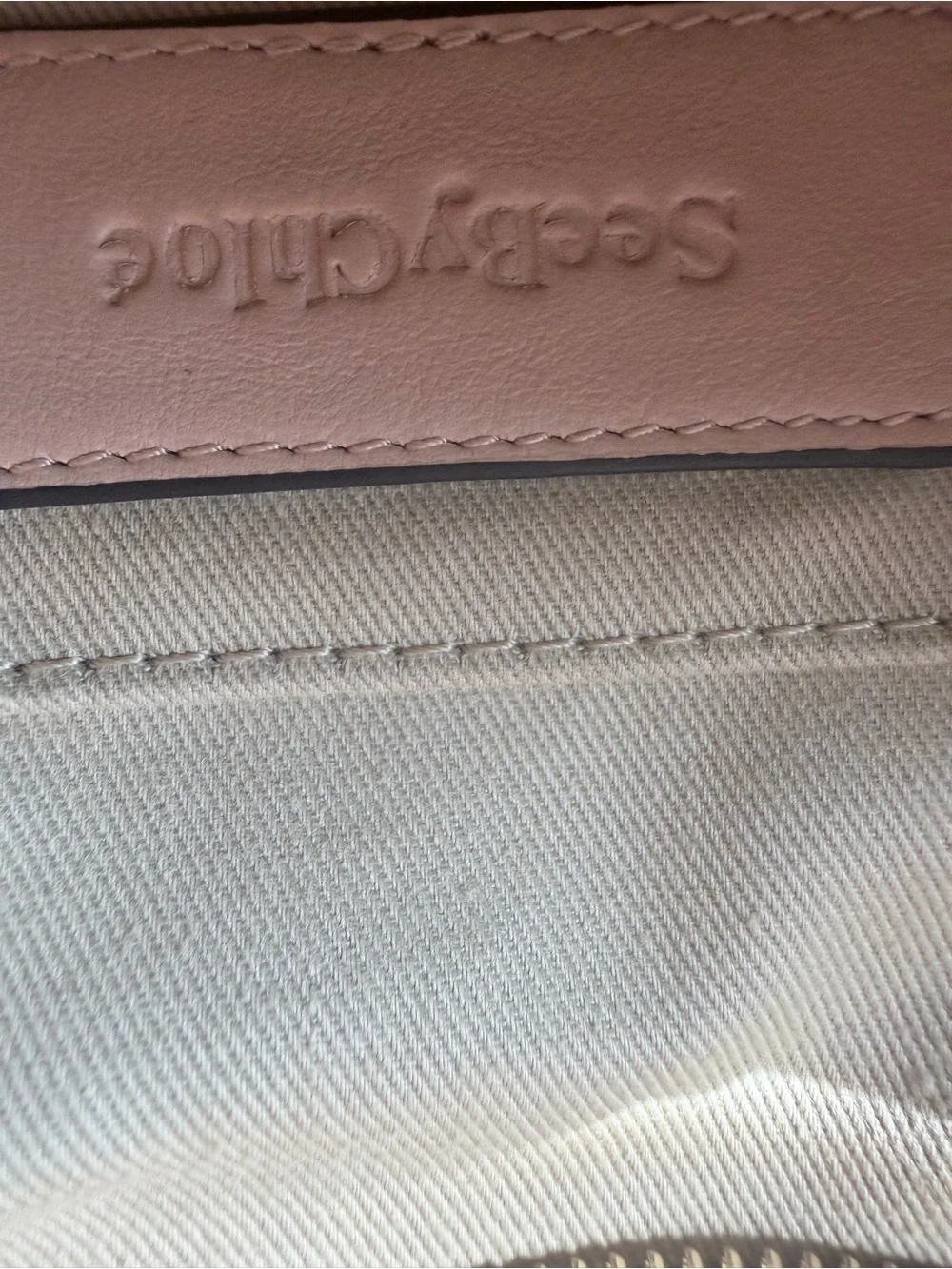 See By Chloe Two-Tone Blush and Rose crossbody Bag